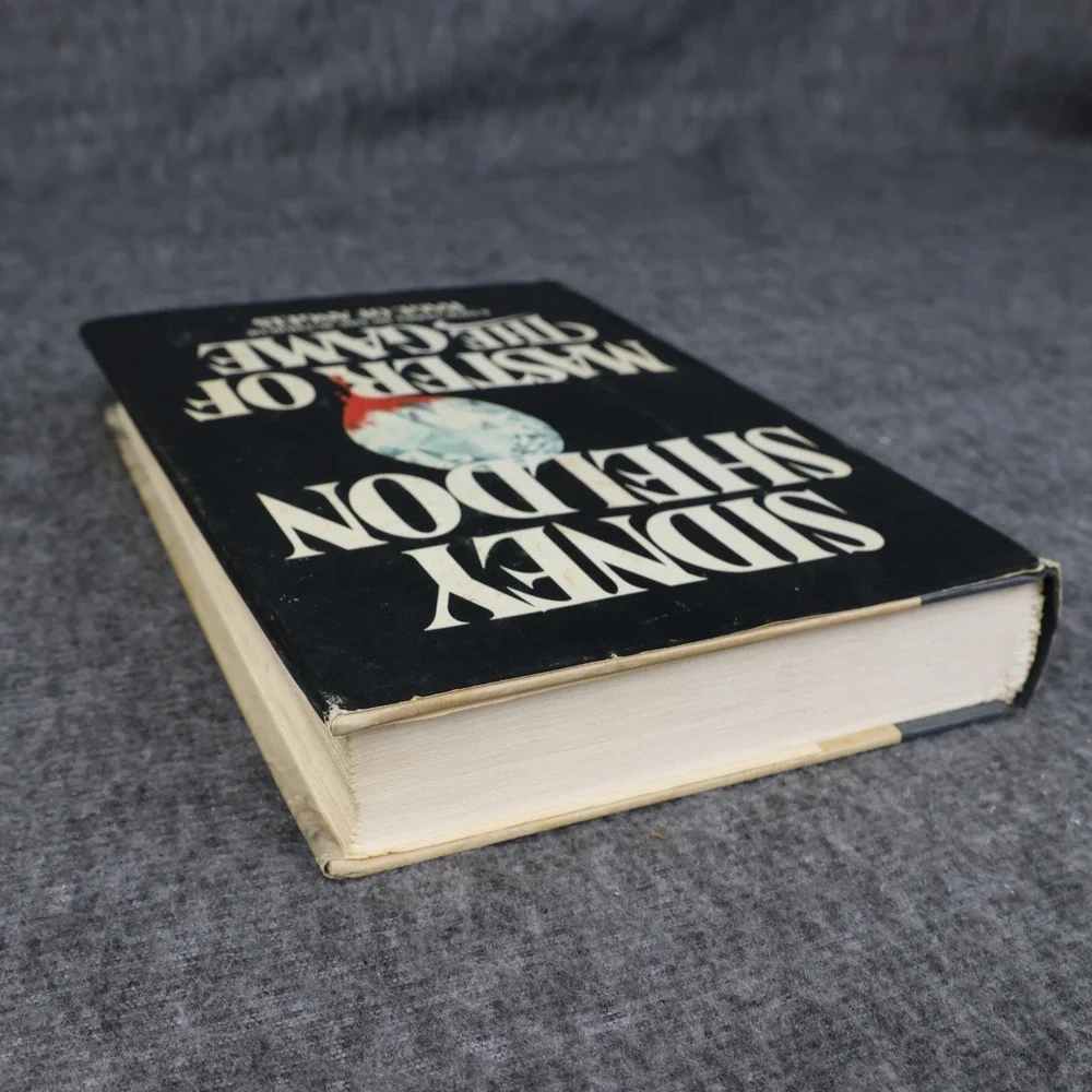 Vintage Master Of The Game Sidney Sheldon Black HC DJ 1982 USA Thriller